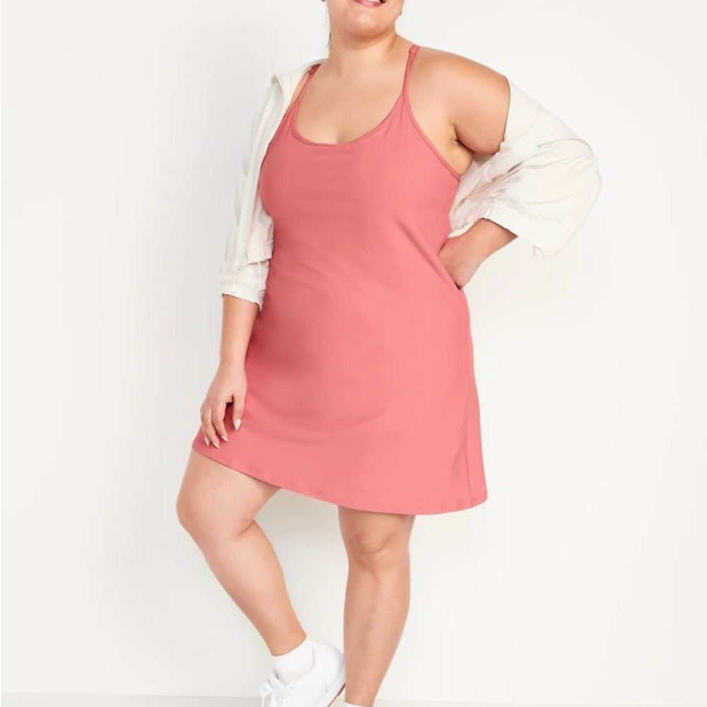 Old Navy Activewear Pink Powersoft Workout Dress Plus size 4x